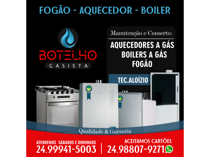 Gasista Botelho manutenção